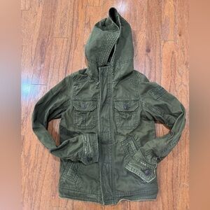 Abercrombie Kids Green Hooded Jacket
